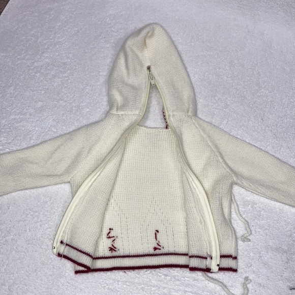 Vintage cuddleups zip back hooded sweater size 12m - Picture 4 of 6